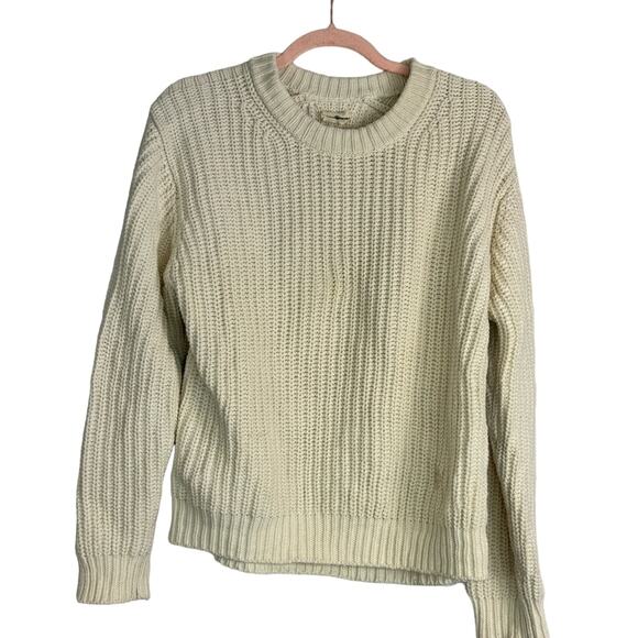 TORY BURCH Cotton Ribbed Side-stripe Sweater Medium* - Picture 5 of 8